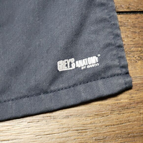 Grey's Anatomy Active Fitted Dark Grey Scrub Top - Size Medium - Picture 4 of 6